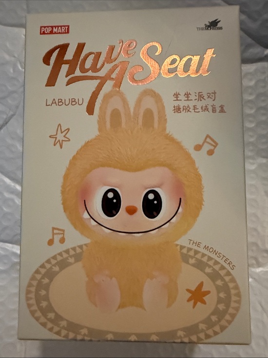 POP MART Other - POP MART Labubu BLIND BOX Plush Kids Bath Toy - Cream